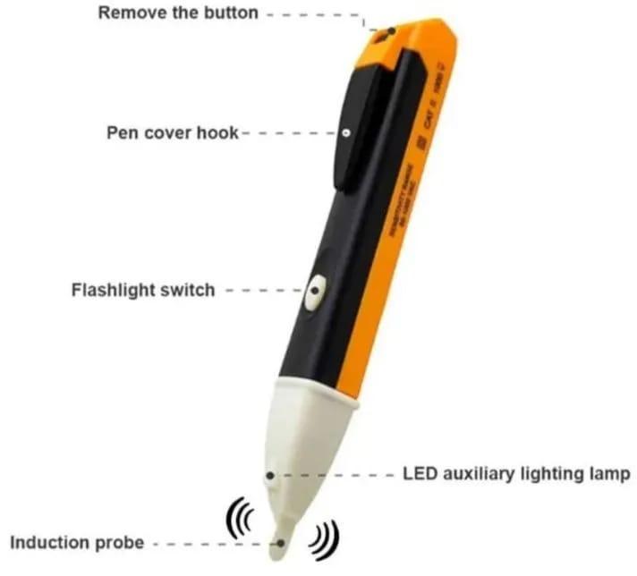 (Copy) Electric Digital Voltage Tester Pen With LED Indicator And Beep Alert
