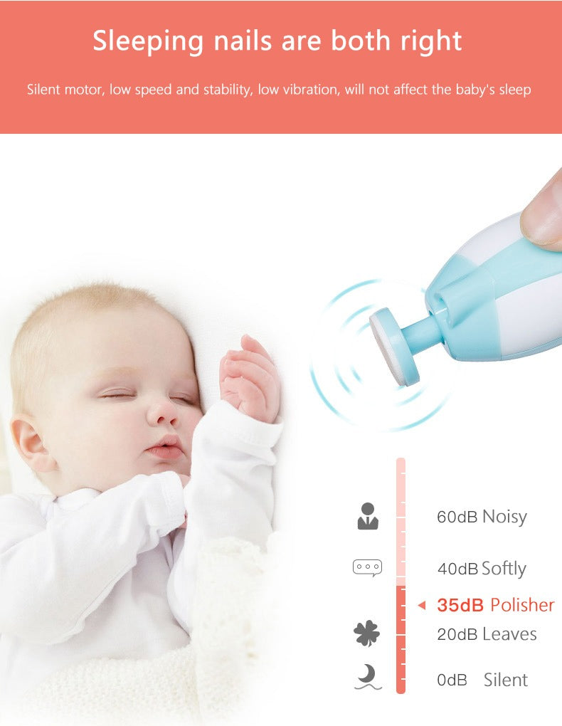 Electric Baby Nail Trimmer Clipper Set