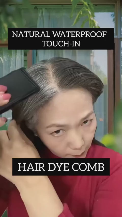 Load video: Hair Color Stick Instant Root Touch-Up - Portable Solution For Quick And Easy Gray Hair Coverage And Temporary Root Concealing - 20g (Black)(Brown)