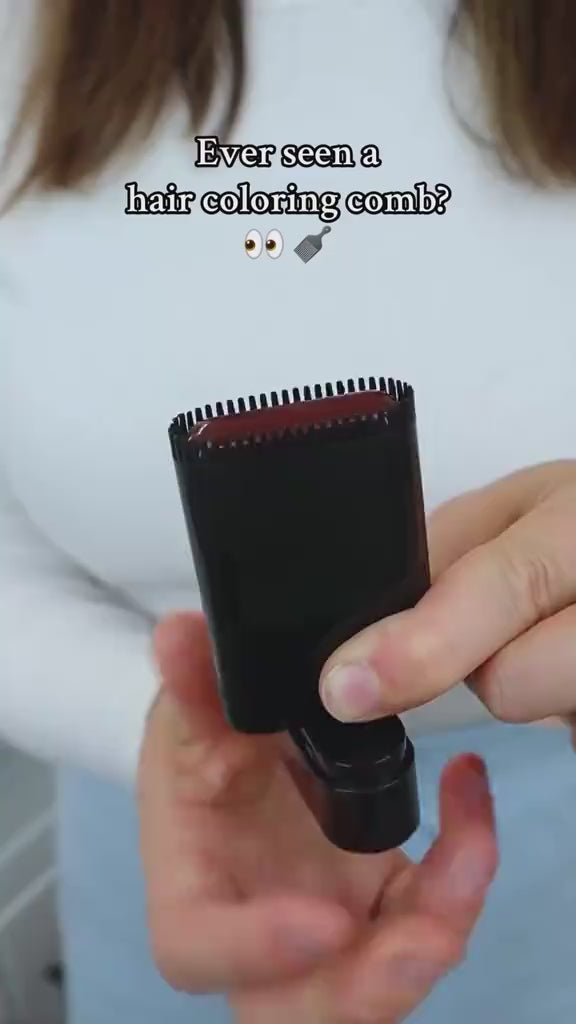 Load video: Hair Color Stick Instant Root Touch-Up - Portable Solution For Quick And Easy Gray Hair Coverage And Temporary Root Concealing - 20g (Black)(Brown)