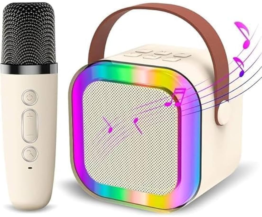 K12 Portable Speaker With Mic | Karaoke Microphone With Speaker | Portable Wireless Bluetooth Speaker