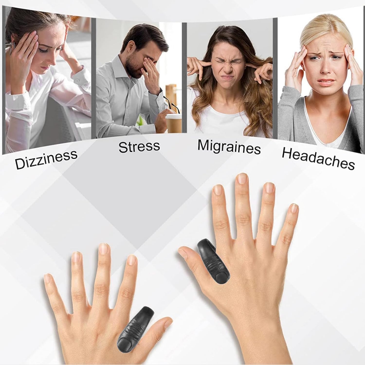1 Pc Sugar Control LI4 Acupressure Point Clip Wearable – Headache Relief, Supporting Acupressure Relaxation, Stress Relief, Tension Relief and Hand Clip Migraine Pressure Point Clip